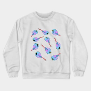 neon birds Crewneck Sweatshirt